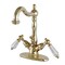 Kingston Brass Wilshire 2-Handle Bthrm Faucet W/Brass Pop-Up & Cover Plate Brass KS1432WLL - alternate 1